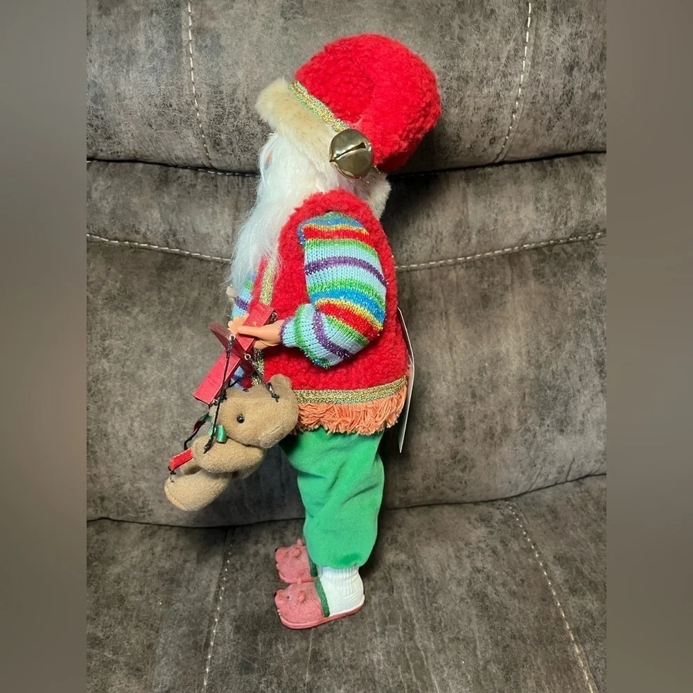 NWT Karen Didion Teddy Bear Santa